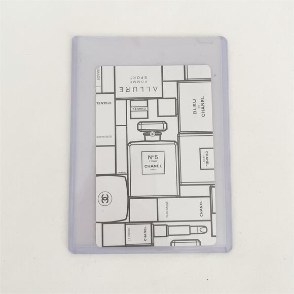 CHANEL CC 10 Black and White Playing Card with Sleeve Collector's Item - Picture 3 of 6